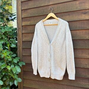 Sunday Best Aritzia Wool Blend Grey Cardigan Sweater